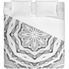 Mandala Pattern Floral Duvet Cover (king Size) by Nexatart