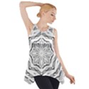 Mandala Pattern Floral Side Drop Tank Tunic View1