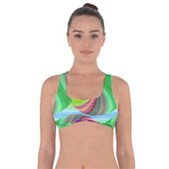 Seamless Pattern Twirl Spiral Got No Strings Sports Bra by Nexatart