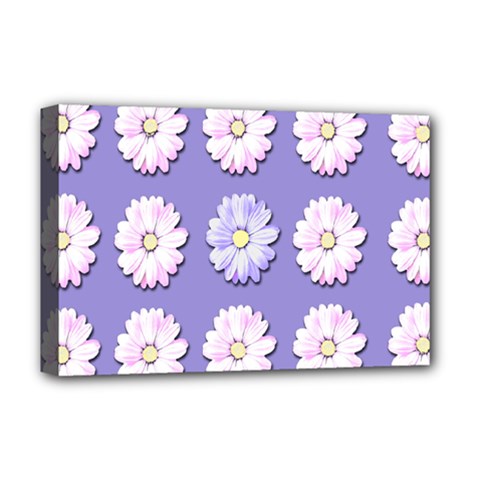 Daisy Flowers Wild Flowers Bloom Deluxe Canvas 18  X 12   by Nexatart