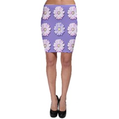 Daisy Flowers Wild Flowers Bloom Bodycon Skirt by Nexatart