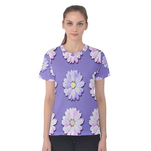 Daisy Flowers Wild Flowers Bloom Women s Cotton Tee by Nexatart