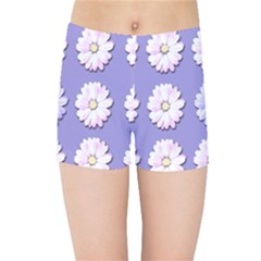 Daisy Flowers Wild Flowers Bloom Kids Sports Shorts by Nexatart