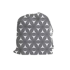 Seamless Pattern Repeat Line Drawstring Pouches (large) 