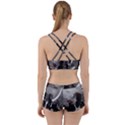 Awesome Wild Black Horses Running In The Night Work It Out Sports Bra Set View2