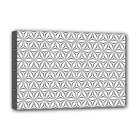 Seamless Pattern Monochrome Repeat Deluxe Canvas 18  X 12   by Nexatart