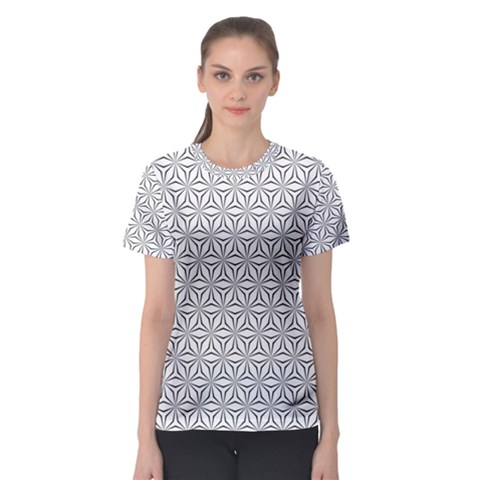 Seamless Pattern Monochrome Repeat Women s Sport Mesh Tee by Nexatart