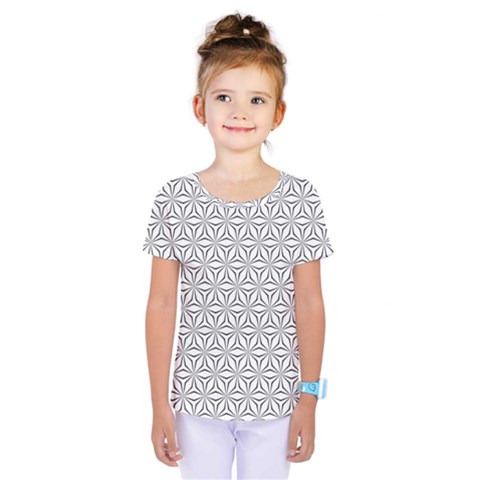 Seamless Pattern Monochrome Repeat Kids  One Piece Tee by Nexatart