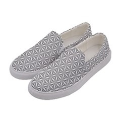 Seamless Pattern Monochrome Repeat Women s Canvas Slip Ons by Nexatart