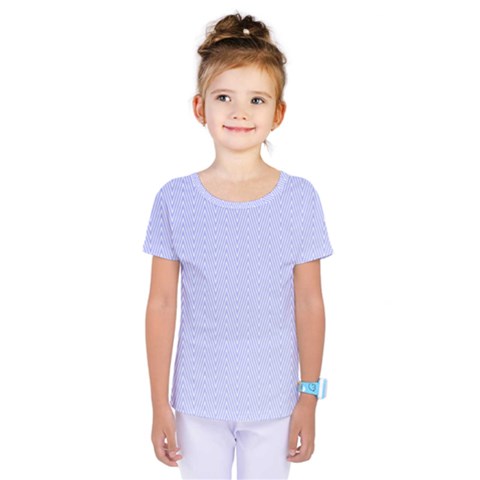 Zigzag Chevron Thin Pattern Kids  One Piece Tee by Nexatart