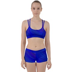 Blue Background Abstract Blue Women s Sports Set by Nexatart