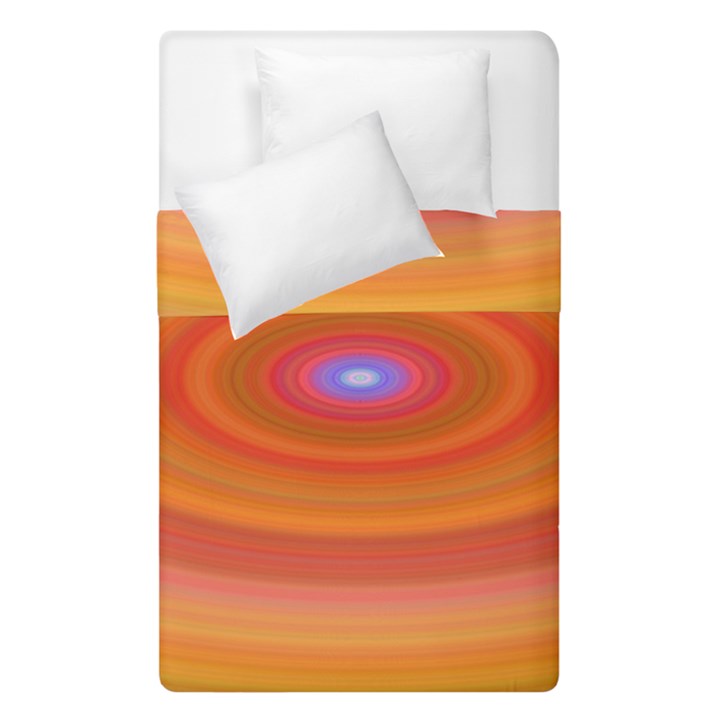 Ellipse Background Orange Oval Duvet Cover Double Side (Single Size)