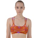 Ellipse Background Orange Oval Line Them Up Sports Bra View1