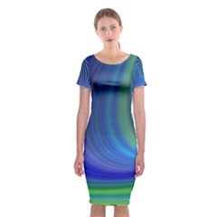 Space Design Abstract Sky Storm Classic Short Sleeve Midi Dress by Nexatart