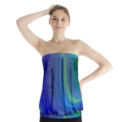 Space Design Abstract Sky Storm Strapless Top by Nexatart