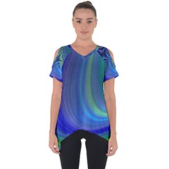 Space Design Abstract Sky Storm Cut Out Side Drop Tee by Nexatart