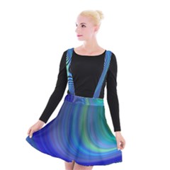 Space Design Abstract Sky Storm Suspender Skater Skirt by Nexatart