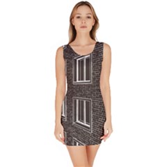 Graphics House Brick Brick Wall Bodycon Dress by Nexatart