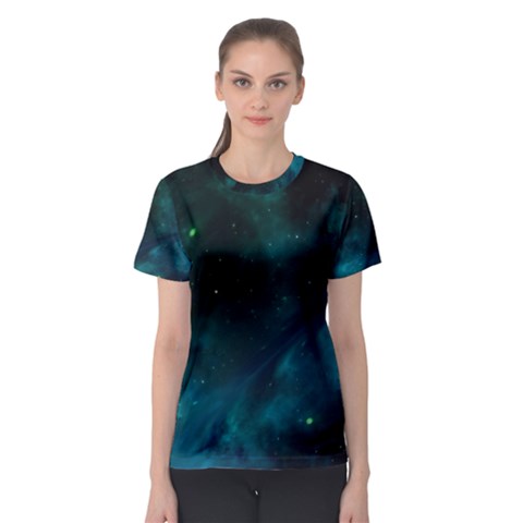 Space All Universe Cosmos Galaxy Women s Sport Mesh Tee by Nexatart