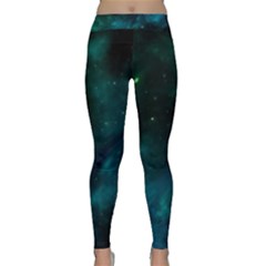 Space All Universe Cosmos Galaxy Classic Yoga Leggings by Nexatart