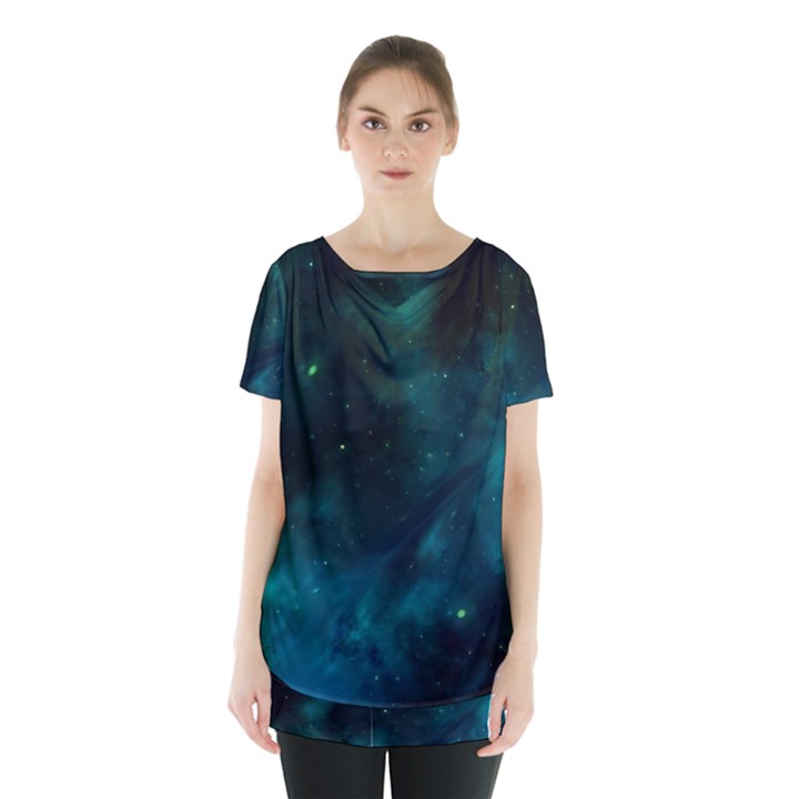 Space All Universe Cosmos Galaxy Skirt Hem Sports Top