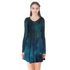 Space All Universe Cosmos Galaxy Flare Dress by Nexatart