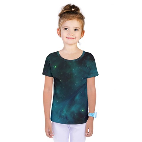 Space All Universe Cosmos Galaxy Kids  One Piece Tee by Nexatart