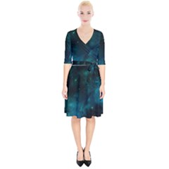 Space All Universe Cosmos Galaxy Wrap Up Cocktail Dress by Nexatart