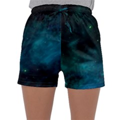 Space All Universe Cosmos Galaxy Sleepwear Shorts by Nexatart