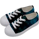 Space All Universe Cosmos Galaxy Kids  Low Top Canvas Sneakers View2