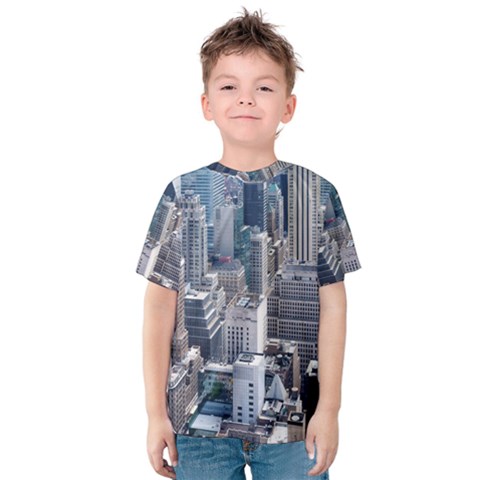 Manhattan New York City Kids  Cotton Tee by Nexatart