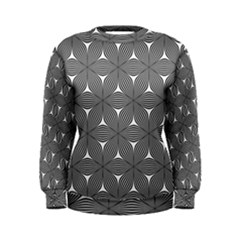 Seamless Weave Ribbon Hexagonal Women s Sweatshirt by Nexatart