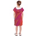 Abstract Red Background Fractal Kids  Drop Waist Dress View2