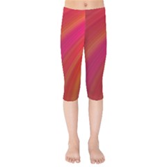 Abstract Red Background Fractal Kids  Capri Leggings  by Nexatart