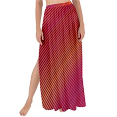 Abstract Red Background Fractal Maxi Chiffon Tie-up Sarong by Nexatart