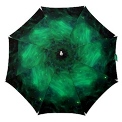 Green Space All Universe Cosmos Galaxy Straight Umbrellas by Nexatart