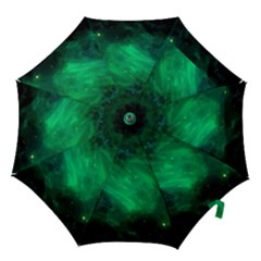 Green Space All Universe Cosmos Galaxy Hook Handle Umbrellas (medium) by Nexatart