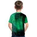 Green Space All Universe Cosmos Galaxy Kids  Cotton Tee View2