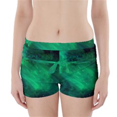 Green Space All Universe Cosmos Galaxy Boyleg Bikini Wrap Bottoms by Nexatart