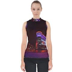 Moscow Night Lights Evening City Shell Top