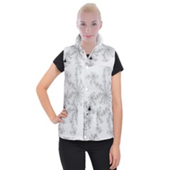 Mandelbrot Apple Males Mathematics Women s Button Up Puffer Vest by Nexatart