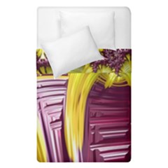 Yellow Magenta Abstract Fractal Duvet Cover Double Side (single Size) by Nexatart