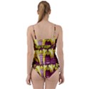 Yellow Magenta Abstract Fractal Sweetheart Tankini Set View2