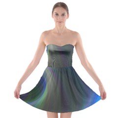 Gloom Background Abstract Dim Strapless Bra Top Dress by Nexatart