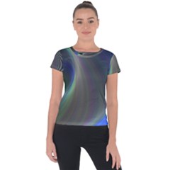 Gloom Background Abstract Dim Short Sleeve Sports Top 