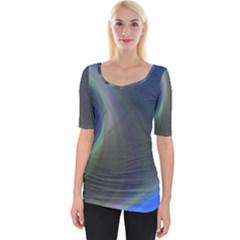 Gloom Background Abstract Dim Wide Neckline Tee