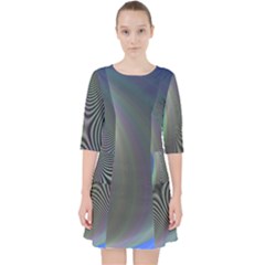 Gloom Background Abstract Dim Pocket Dress