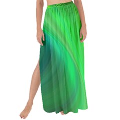 Green Background Abstract Color Maxi Chiffon Tie-up Sarong by Nexatart