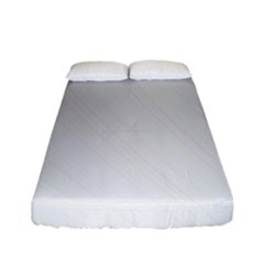 White Background Abstract Light Fitted Sheet (Full/ Double Size)