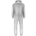 White Background Abstract Light Hooded Jumpsuit (Men)  View1